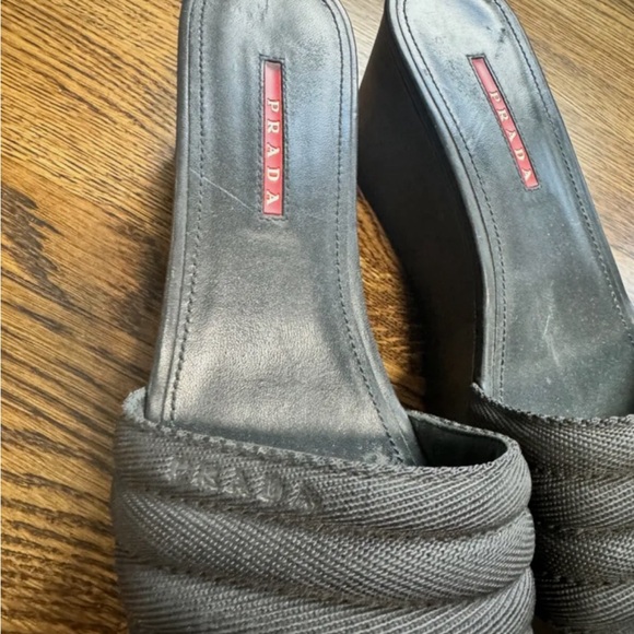 Prada platform black slides - Picture 3 of 4